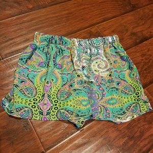Paisley printed shorts